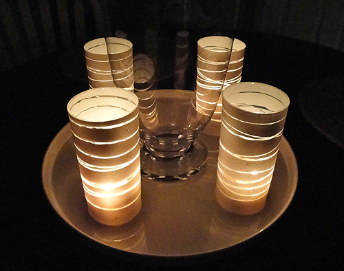 Glass Candle Holders