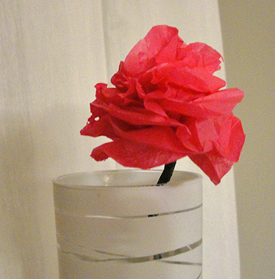 diy tissue paper flowers