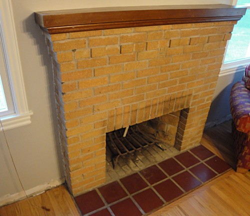 fireplace before