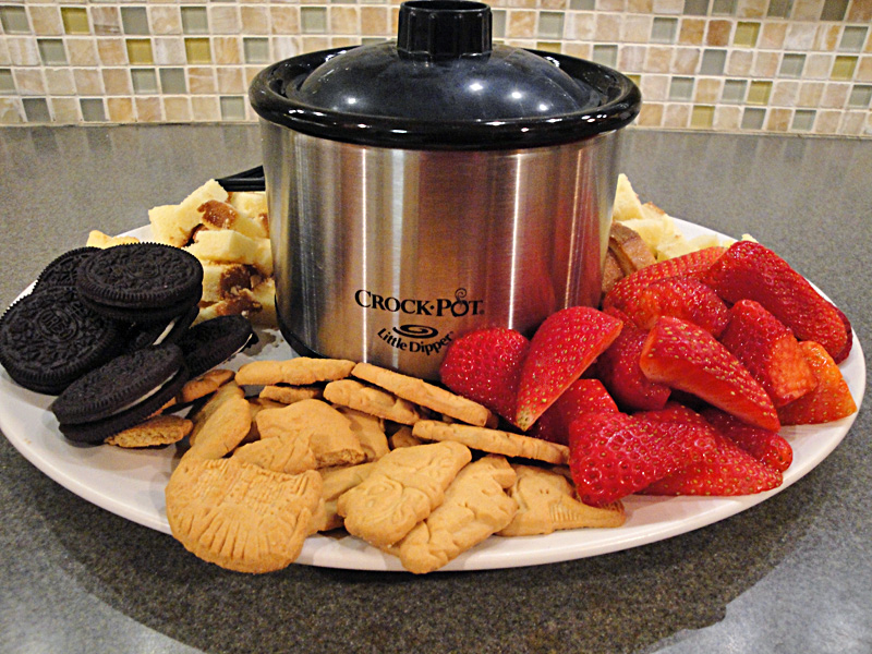 Little Dipper CrockPot Chocolate Fondue - A Year of Slow Cooking