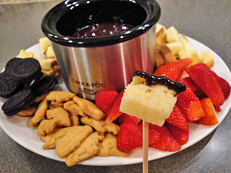 Little Dipper CrockPot Chocolate Fondue - A Year of Slow Cooking