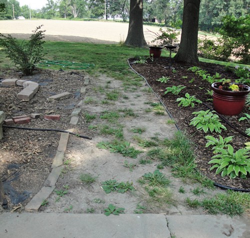 corner flower bed