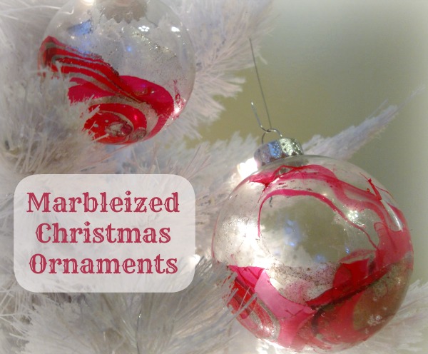 marbleized ornaments