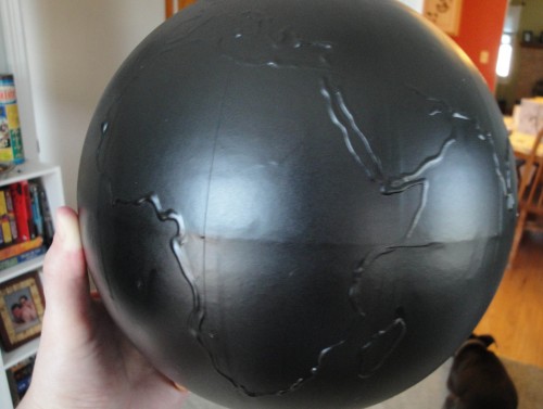 chalkboard globe