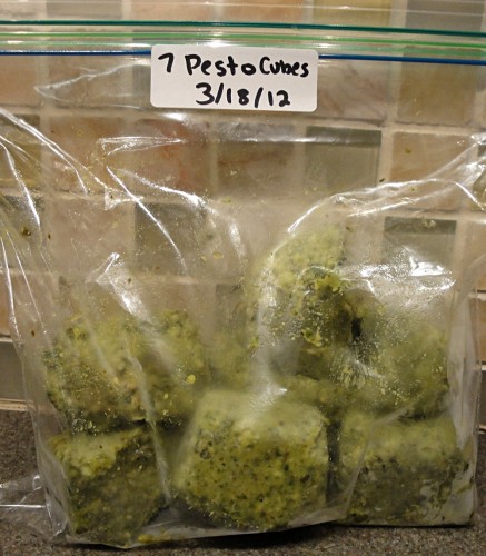 freezing pesto