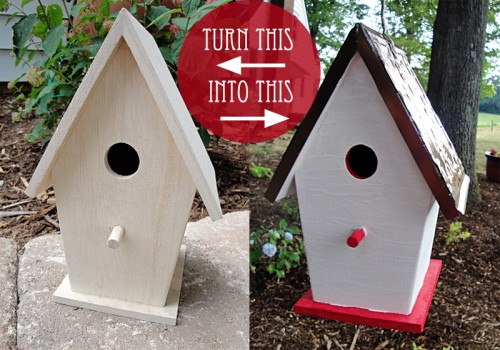 michaels birdhouse makeover