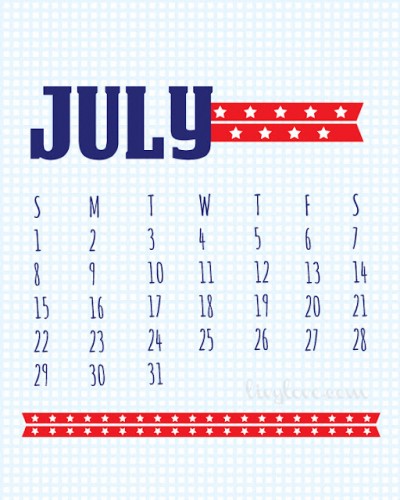 July calendar