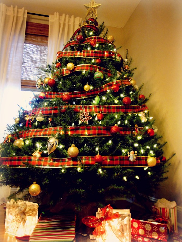 tartan christmas tree